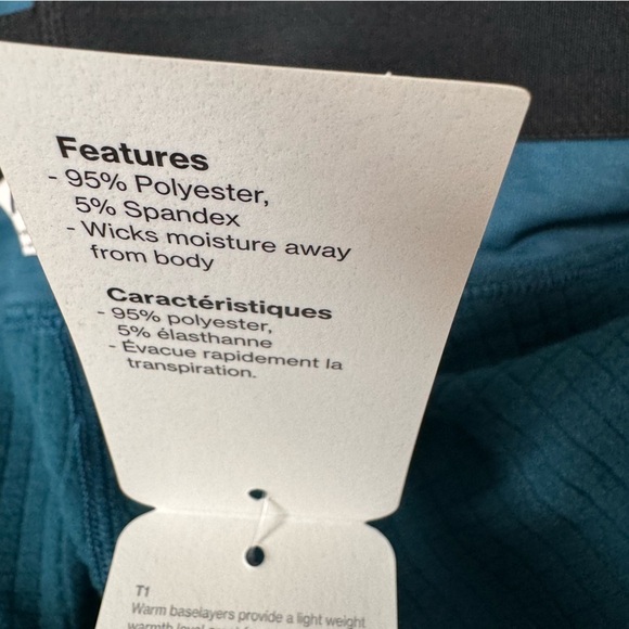 MEC Mountain Equipment Coop Blue T2 Baselayer Leggings Size XXL NWT​ - Picture 7 of 14